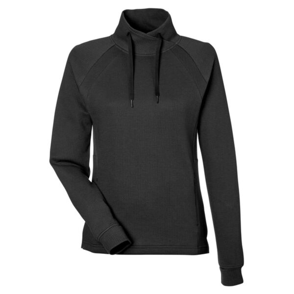 Women's Rhythm Waffle Cross-Neck Pullover Thumbnail