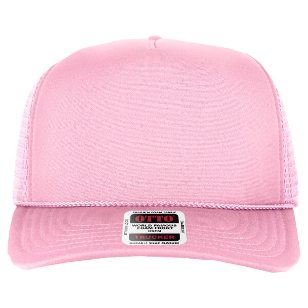 OTTO CAP® OTTO COMFY FIT® 5 Panel High Crown Mesh Back Trucker Hat Thumbnail