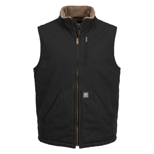 Men's Heartland Sherpa-Lined Washed Duck Vest Thumbnail
