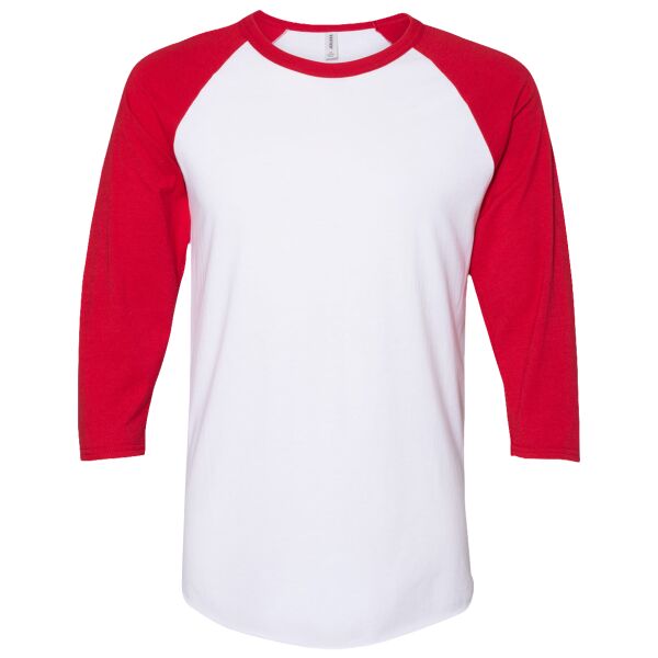 Premium Blend Ringspun Three-Quarter Sleeve Raglan Baseball T-Shirt Thumbnail