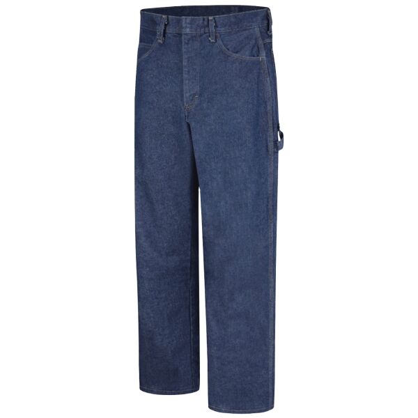 Men's Extended Sizes Flame Resistant Pre-Washed Denim Dungaree Thumbnail