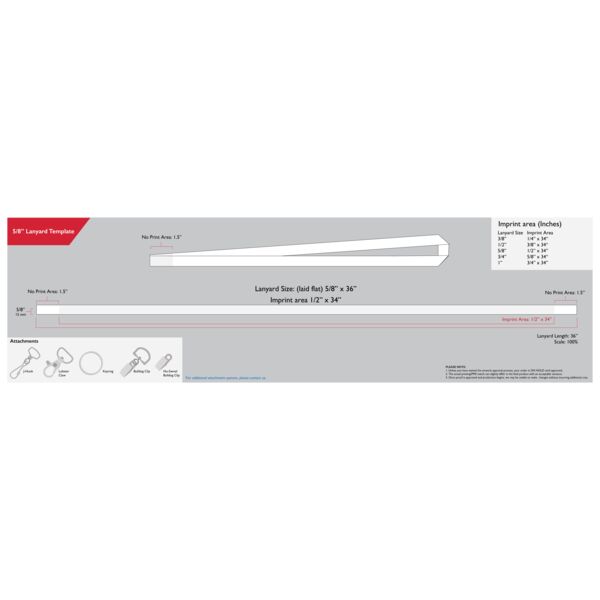  5/8" SUPER SAVER POLYESTER LANYARD Thumbnail