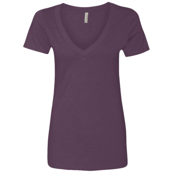 Women’s CVC Short Sleeve Deep V Thumbnail