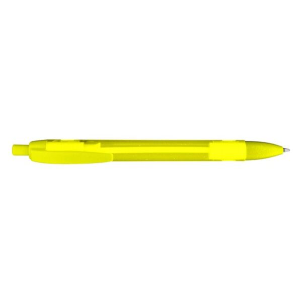 CERTIFIED MADE USA - FROSTED CLICK PEN WITH SOLID TRIM Thumbnail