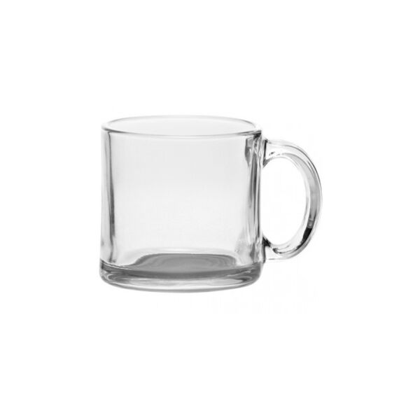 13 OZ. IMPORT CLEAR GLASS COFFEE MUGS Thumbnail