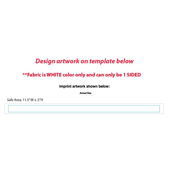 White Lanyard With Full Color Imprint Thumbnail