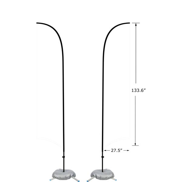 13' Custom Feather Flag Kit- Double Sided W/ Cross Base Thumbnail