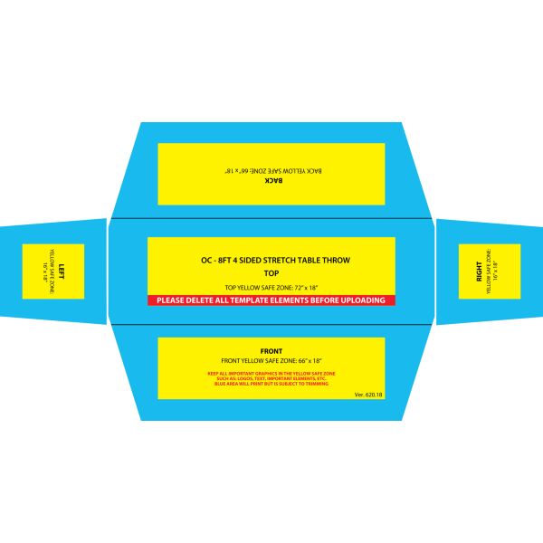 ONE CHOICE 8' Multi Stretch Table Throw Thumbnail