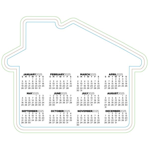 Calendar House Magnet Thumbnail