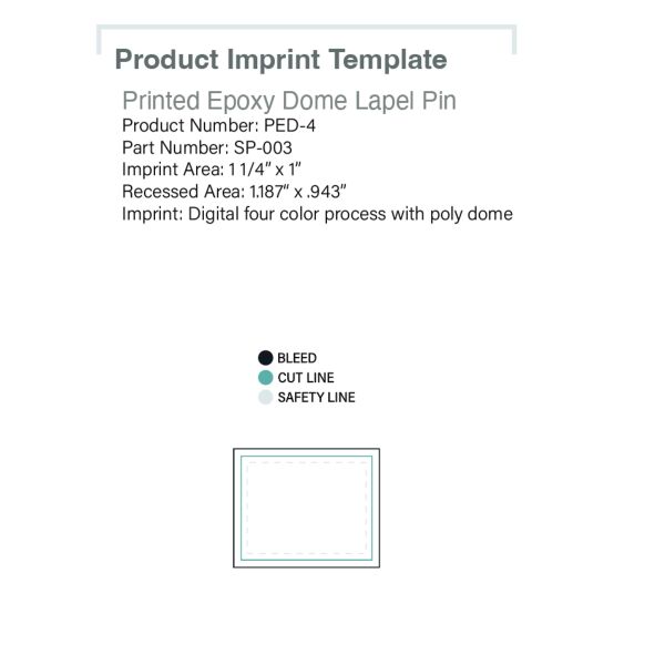Lapel Pins Speed Printed Dome - 6 Day Production Thumbnail
