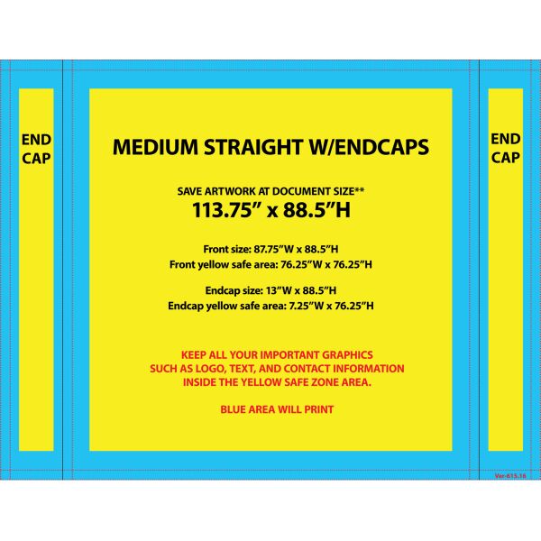 ONE CHOICE® 8 ft. Fabric Pop Up Display Single Sided Graphic Package with Endcaps Thumbnail