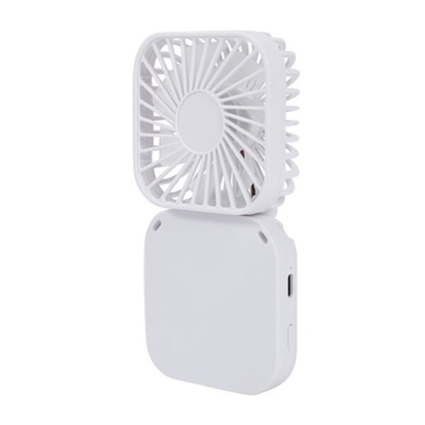 Whirlwind Mini Folding Rechargeable Fan with Lanyard Thumbnail